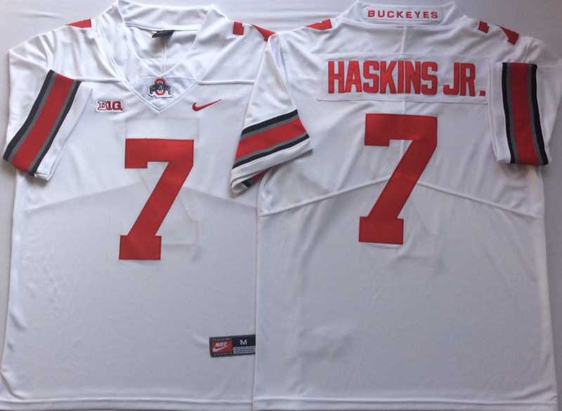 Ohio State Buckeyes 7 Dwayne Haskins Jr White College Football Jersey,We sell and wholesale Ohio State Buckeyes 7 Dwayne Haskins Jr White College Football Jersey on line form chian!